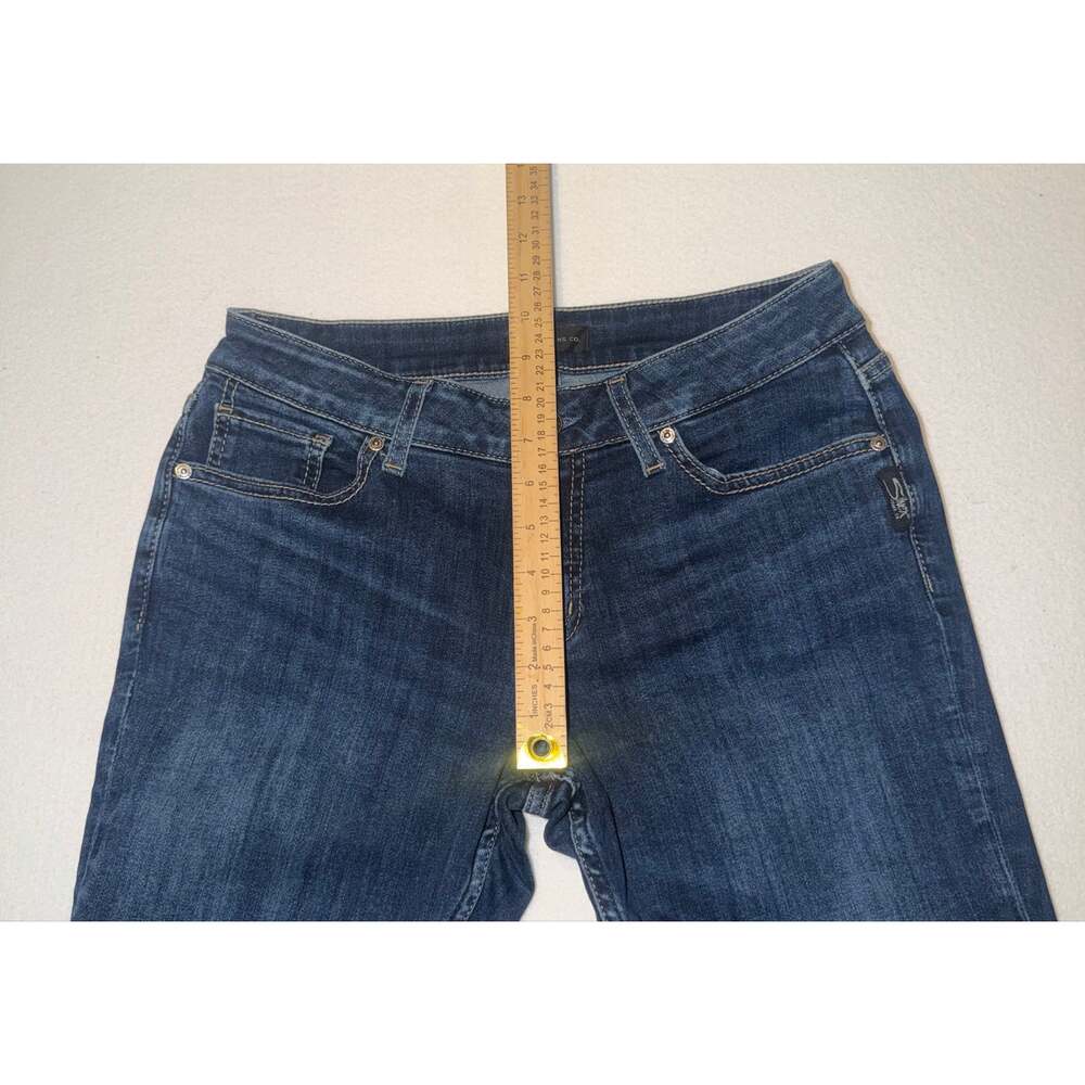 Silver jean CO women’s suki skinny crop blue jeans - Picture 3 of 16